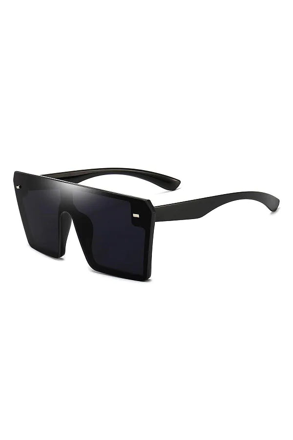 New Arrival Guru Square Fashion Sunglasses For Men Full Black