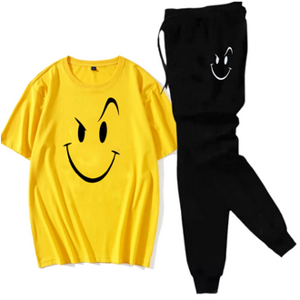 New trendy fired printed summer tracksuit for men