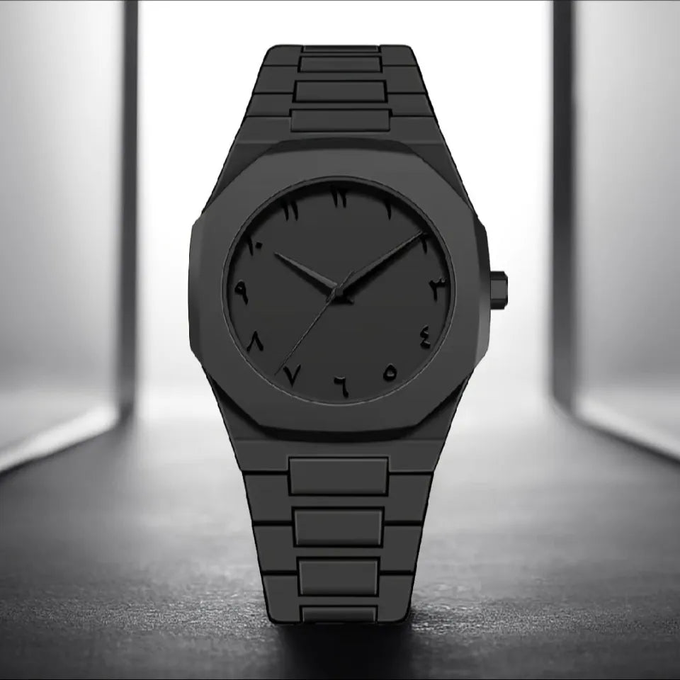 Black Aura Arabic Watch